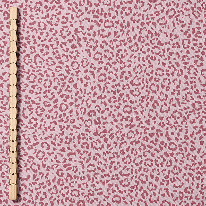 0.5m BIO French Terry Leo Muster rosa