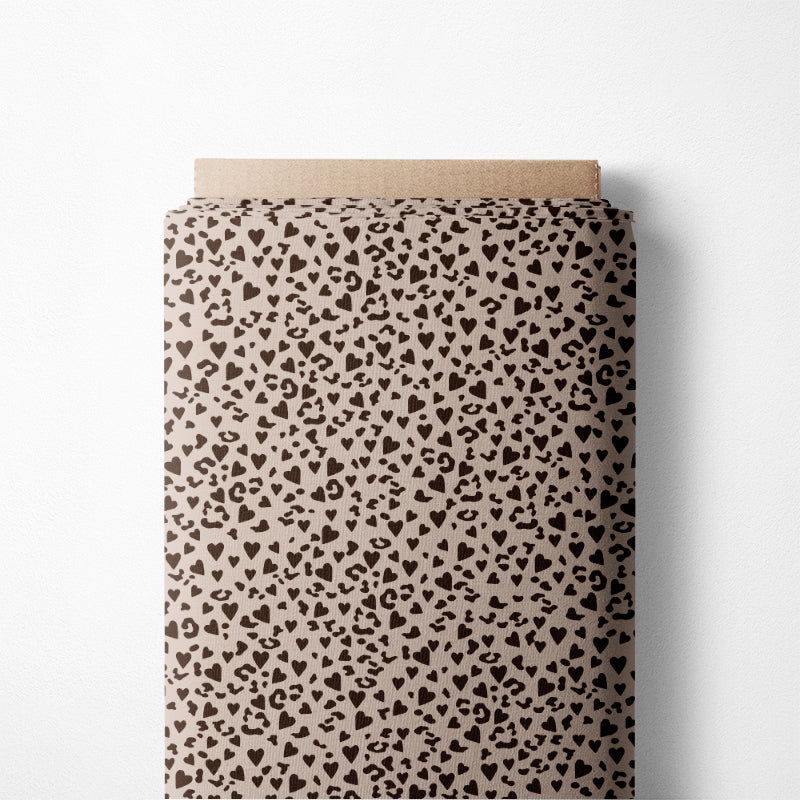 0.5m Biojersey Leo-Herzen beige