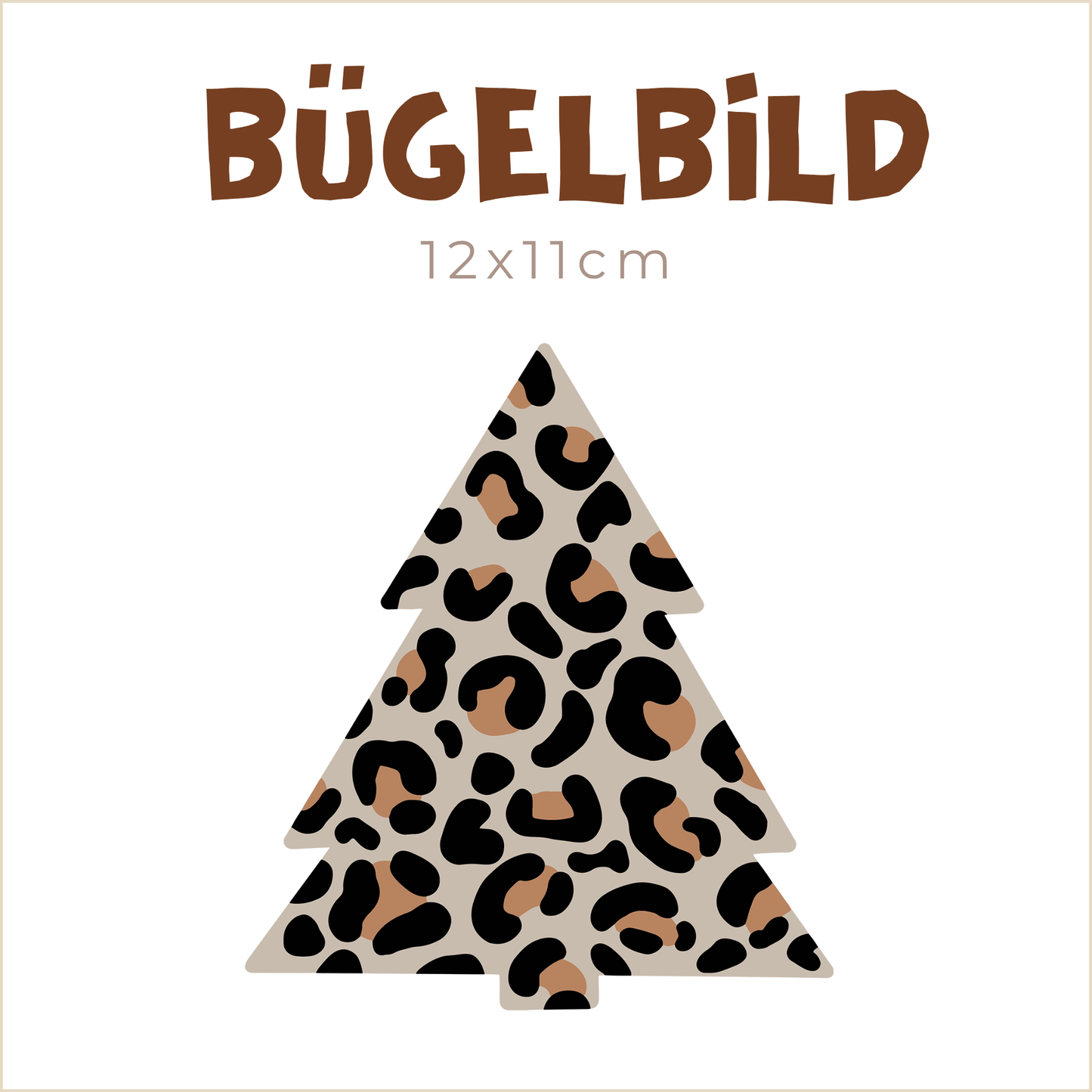 Bügelbild Leo Christmas: Baum | 12x11cm