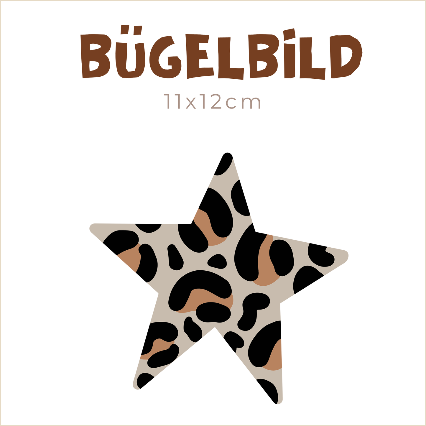 Bügelbild Leo Christmas: Stern | 11x12cm