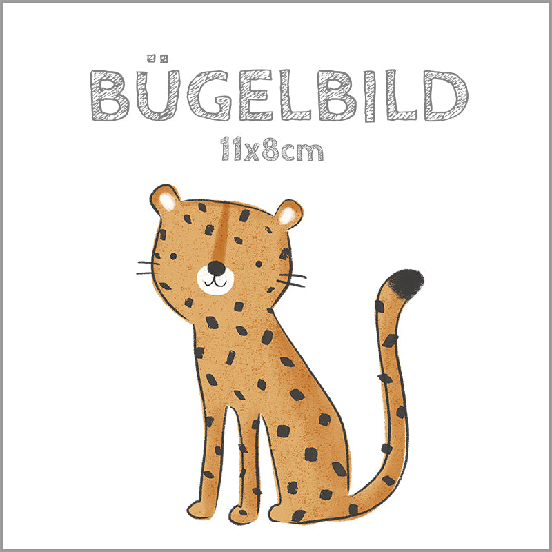 Bügelbild Leopard | 11x8cm