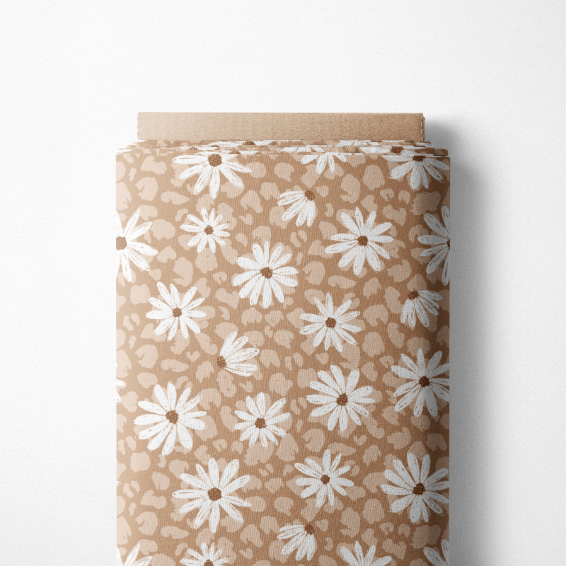 0.5m BIO Ribjersey Daisy Leo latte