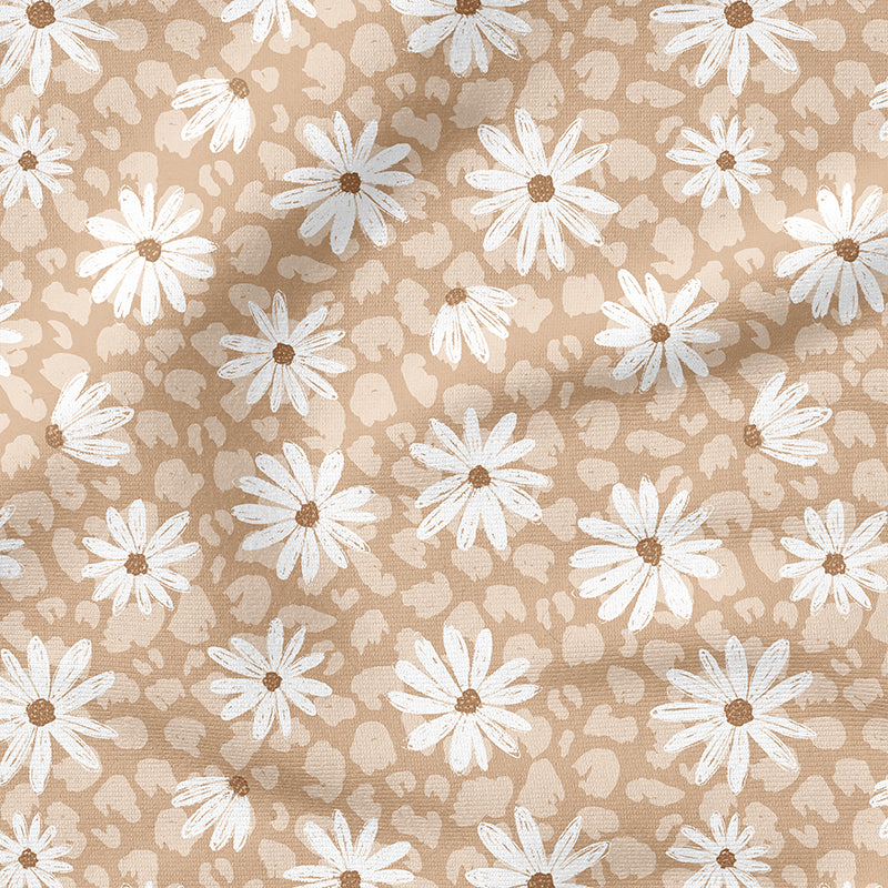 0.5m BIO Ribjersey Daisy Leo latte
