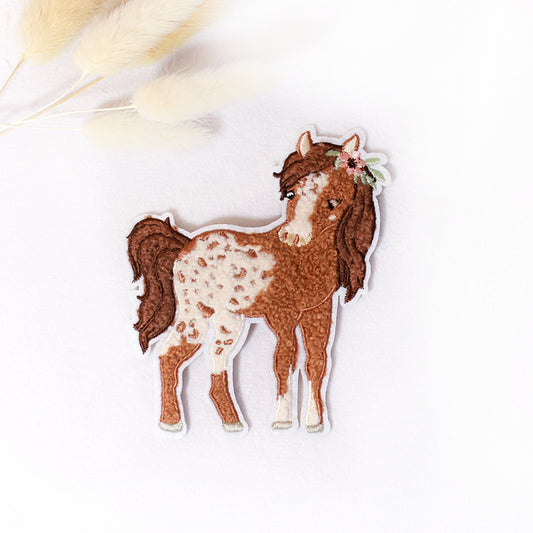 Chenille Patch: Lieblingspferd 2 | 10,5x9cm