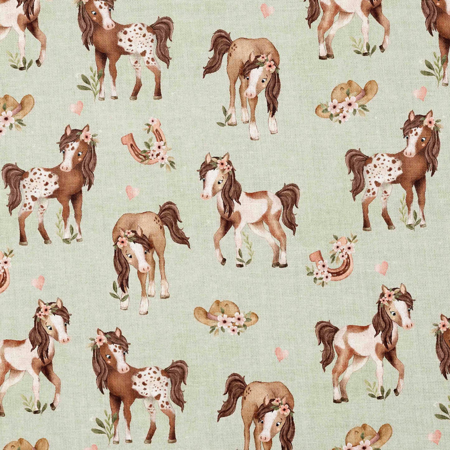 0.5m Baumwolle Lieblingspferde *VORBESTELLUNG: Lieferzeit 4-6 Wochen*