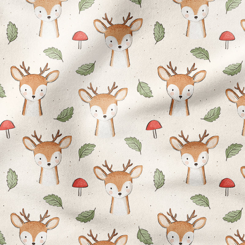0.5m BIO French Terry Little Autumn Deer *STOFFÜBERSICHT*