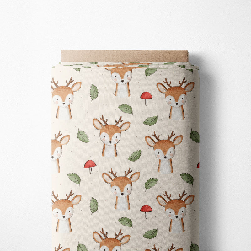 0.5m BIO French Terry Little Autumn Deer *STOFFÜBERSICHT*