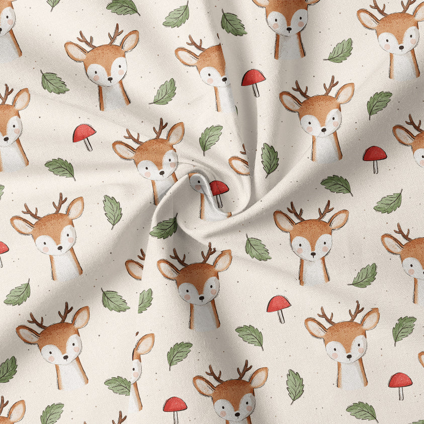 0.5m BIO French Terry Little Autumn Deer *STOFFÜBERSICHT*