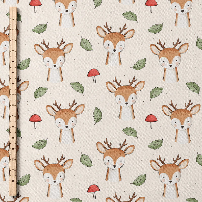 0.5m BIO French Terry Little Autumn Deer *STOFFÜBERSICHT*