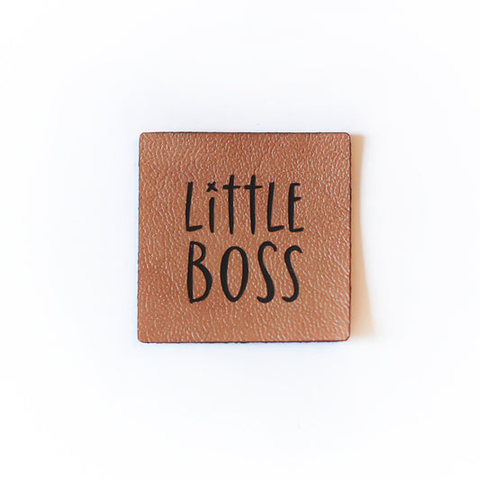 Kunstlederlabel Little Boss | 1 Stück