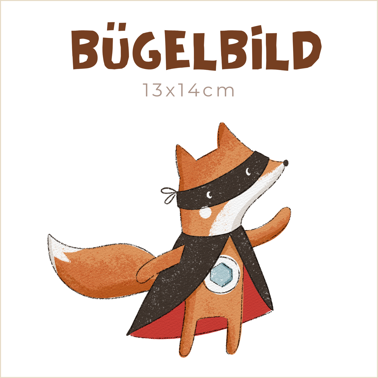 Bügelbild Little Heroes Fuchs | 13x14cm
