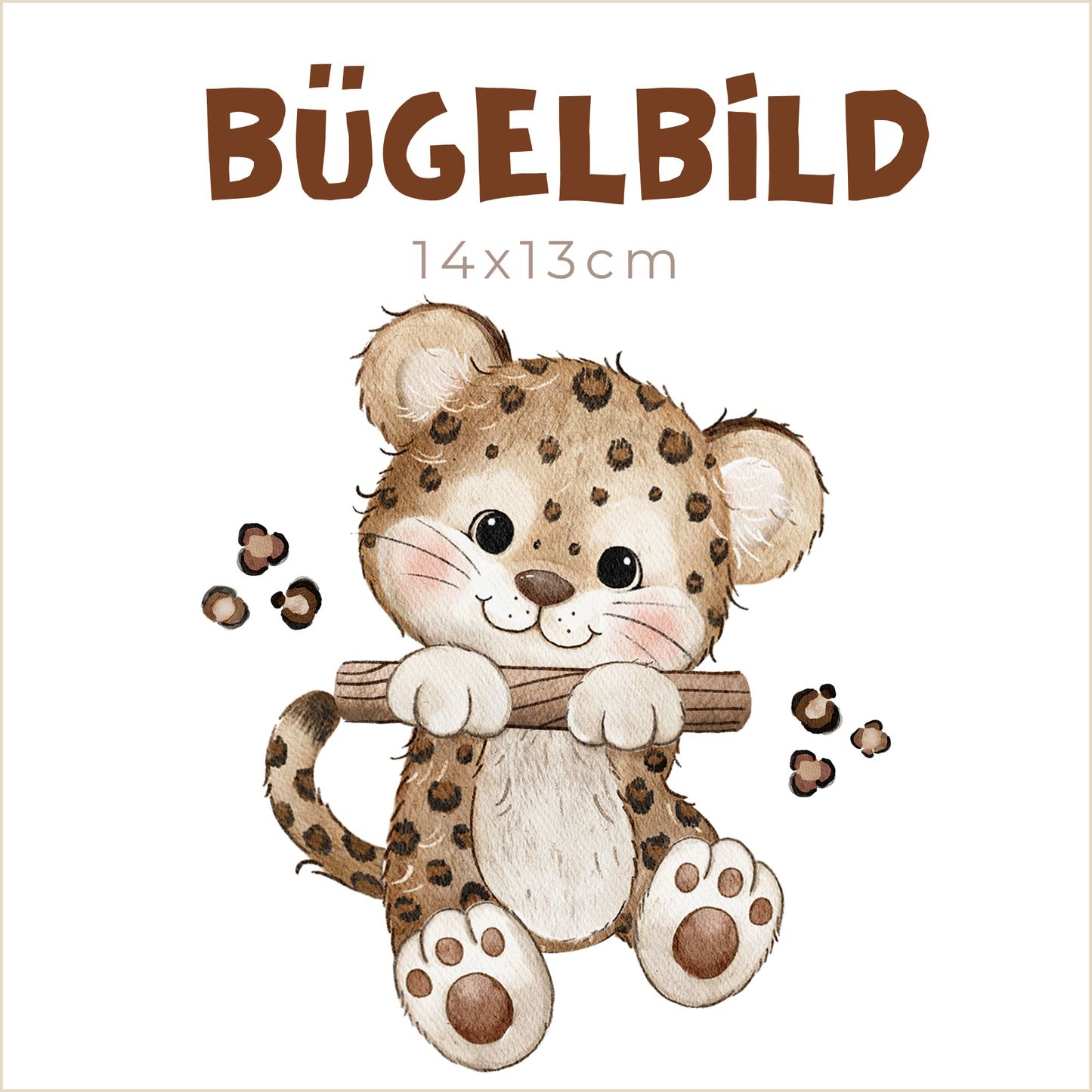 Bügelbild Little Leopard 1 | 14x13cm