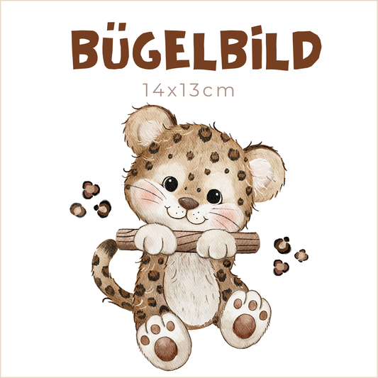 Bügelbild Little Leopard 1 | 14x13cm
