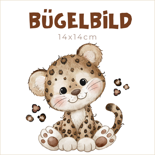 Bügelbild Little Leopard 2 | 14x14cm