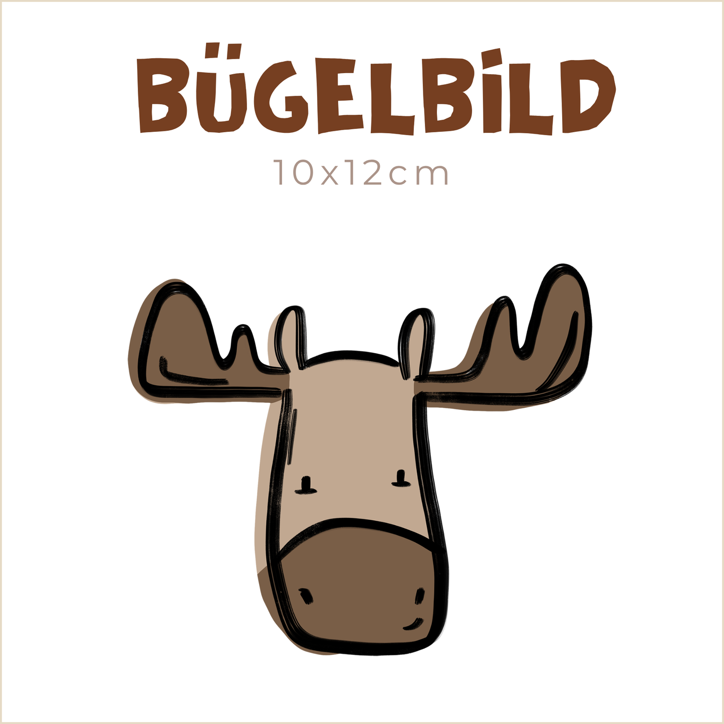 Bügelbild Little Wild Forest Animals: Elch | 10x12cm