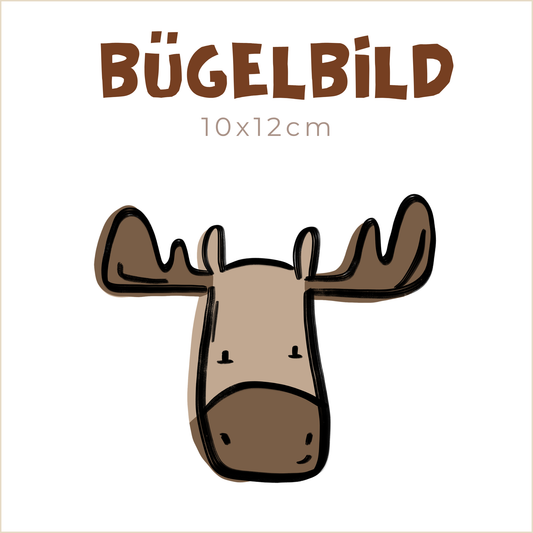 Bügelbild Little Wild Forest Animals: Elch | 10x12cm