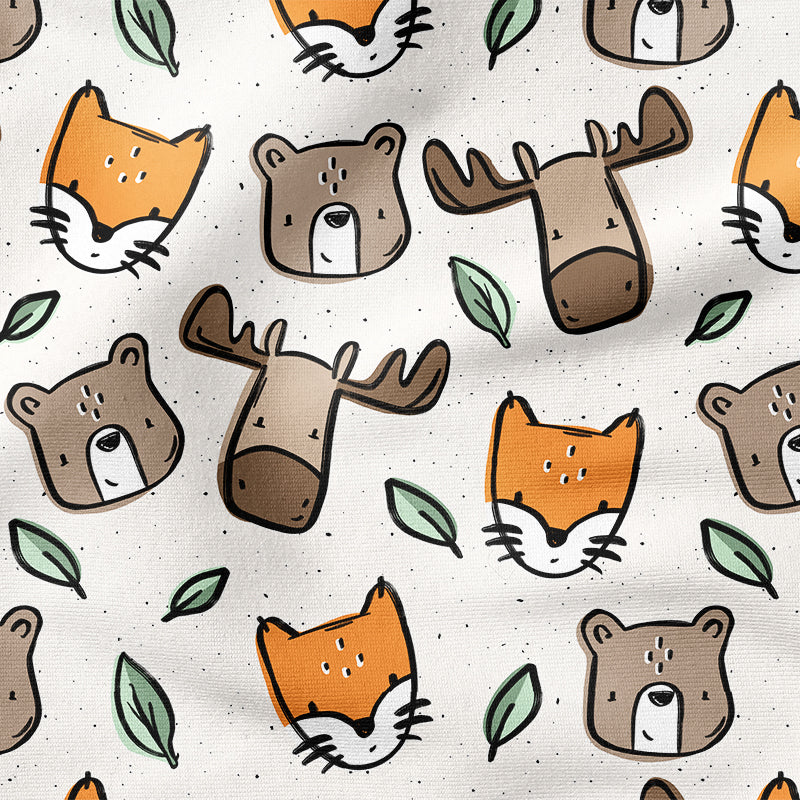 0.5m BIO French Terry Little Wild Forest Animals *COMING SOON*