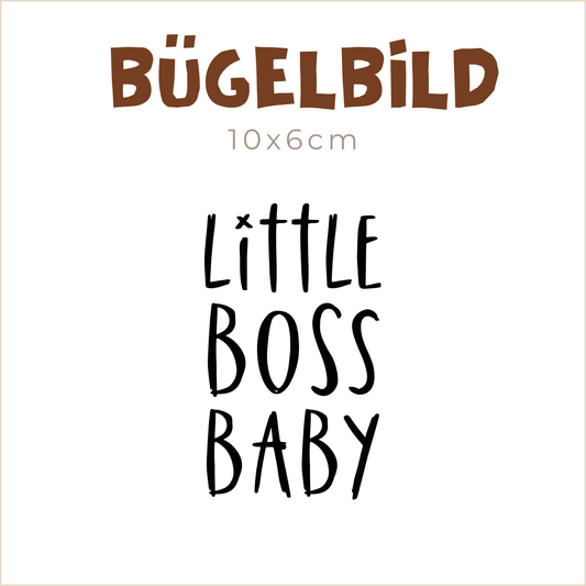 Bügelbild Little Boss Baby | 6x10cm