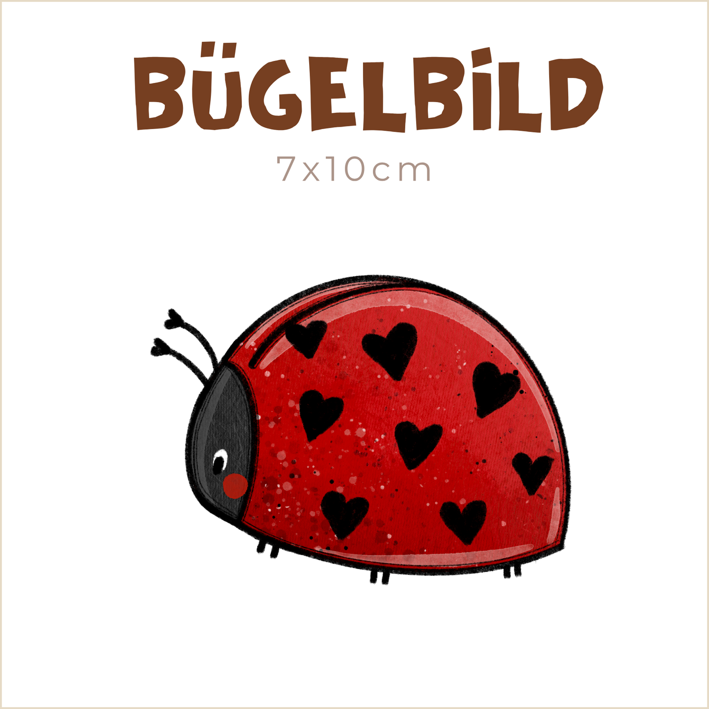 Bügelbild Love Bug | 7x10cm