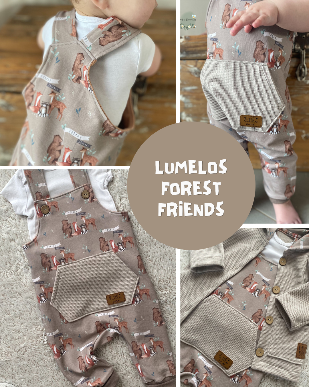 0.5m BIO French Terry Lumelos Forest Friends *STOFFÜBERSICHT*