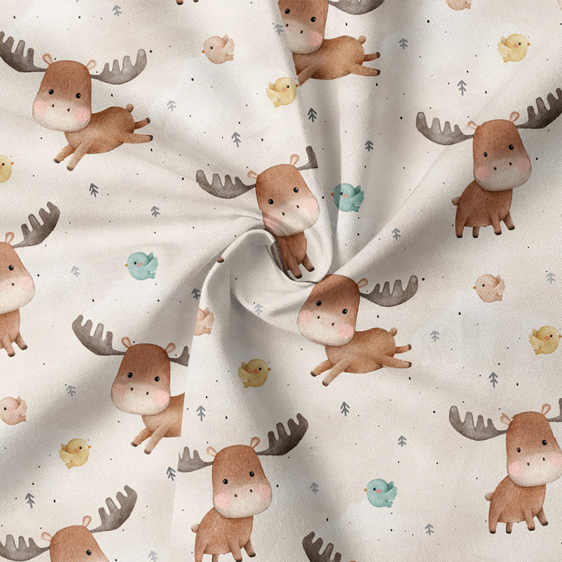 0.5m BIO French Terry Playful Moose