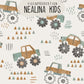 0.5m BIO French Terry Monster Truck cream