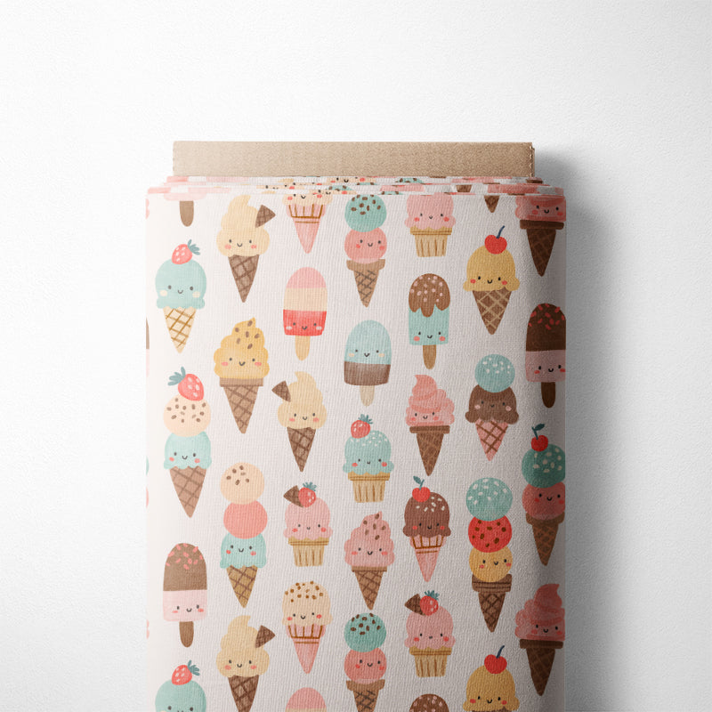 0.5m Bademodestoff Icecream summer