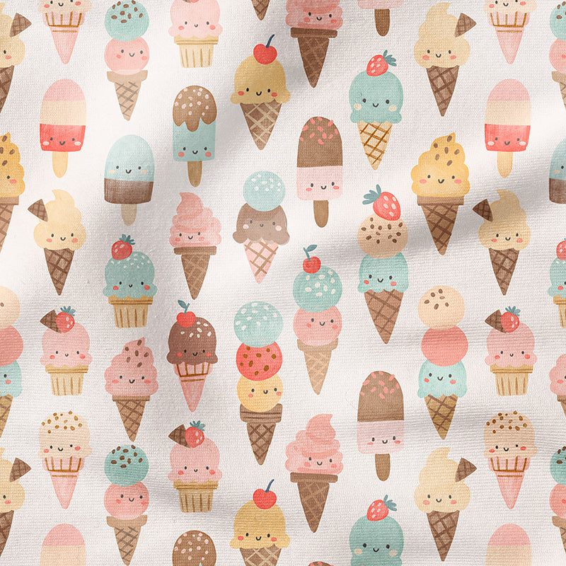0.5m Bademodestoff Icecream summer