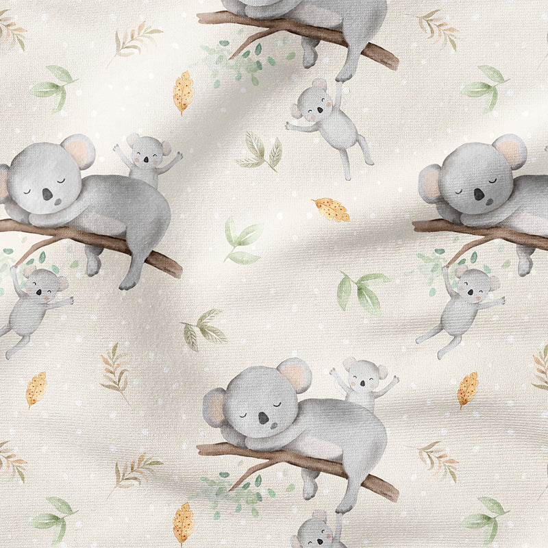 0.5m French Terry Mama Koala sand *VORBESTELLUNG - Lieferzeit 4-6 Wochen*