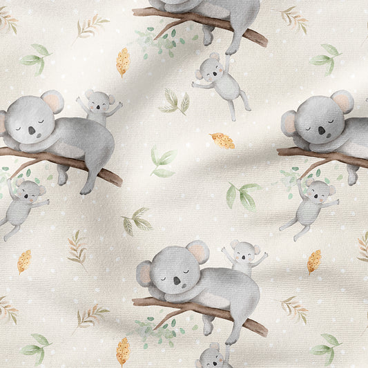 0.5m BIO French Terry Mama Koala sand *VORBESTELLUNG - Lieferzeit 4-6 Wochen*