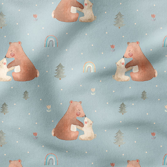 0.5m BIO French Terry Mama Bär cloud *VORBESTELLUNG*