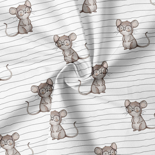0.5m Biojersey Maus Stripes