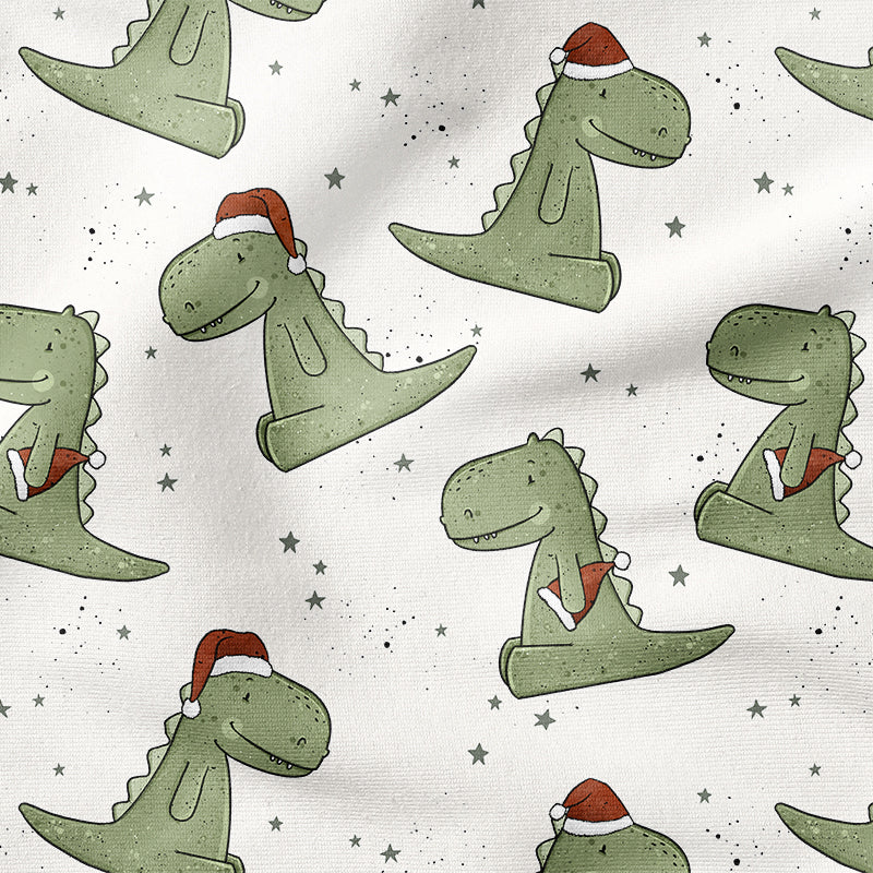 0.5m French Terry Merry Rex-Mas natur
