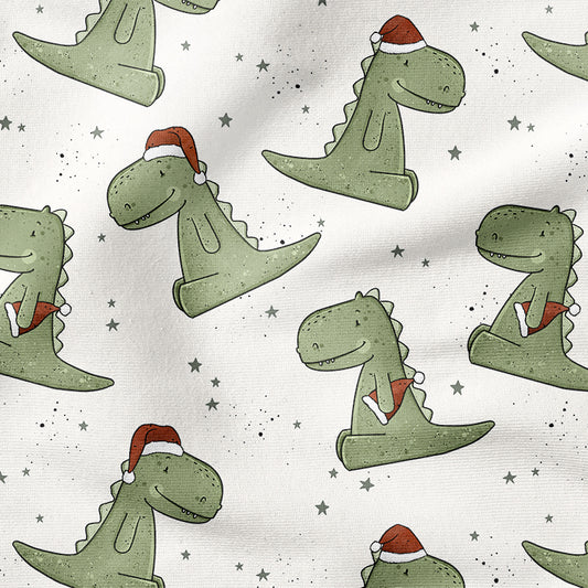 0.5m French Terry Merry Rex-Mas natur