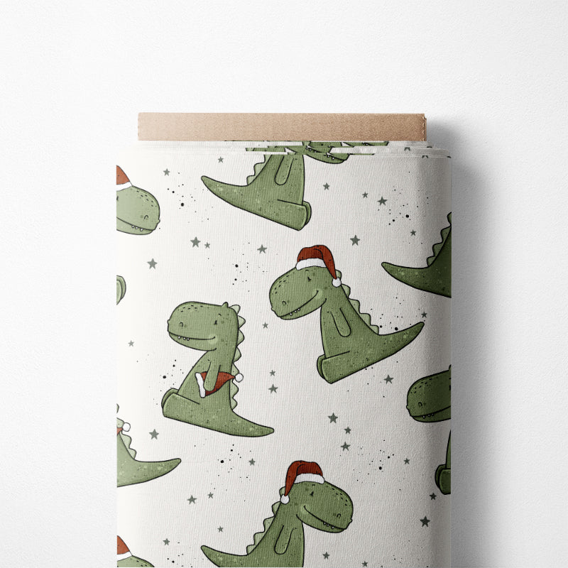 0.5m French Terry Merry Rex-Mas natur