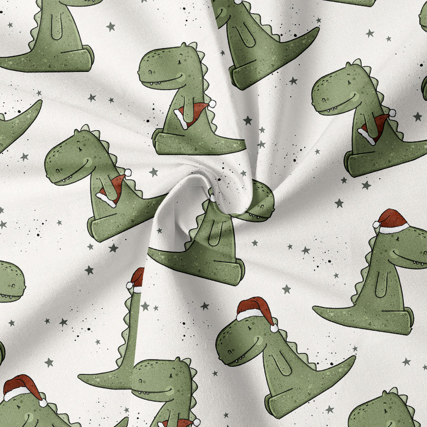 0.5m French Terry Merry Rex-Mas natur