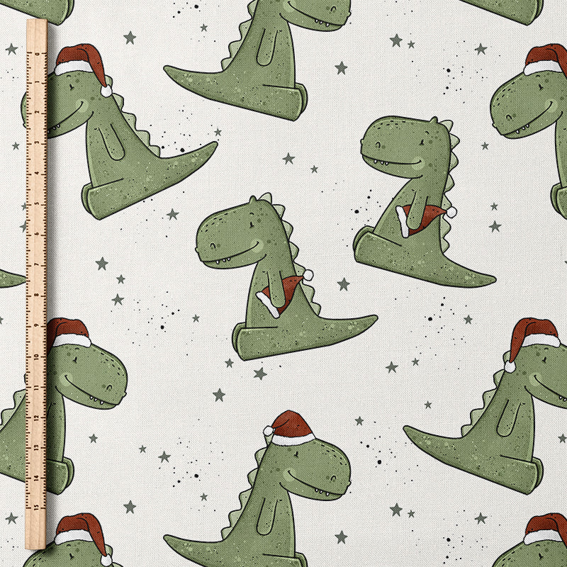 0.5m French Terry Merry Rex-Mas natur