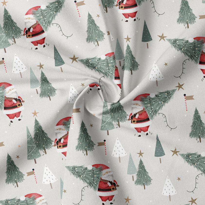 0.5m BIO French Terry Merry Christmas Santa