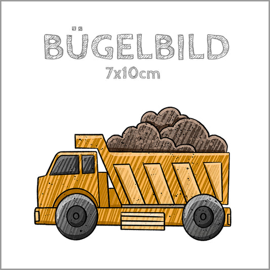 Bügelbild Mobile-Topia LKW | 7x10cm