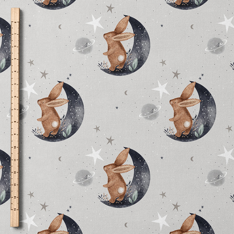 0.5m BIO French Terry Mond-Hase Gray