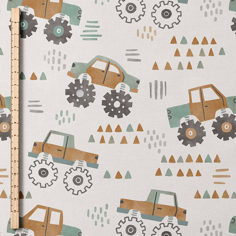 0.5m BIO French Terry Monster Truck cream