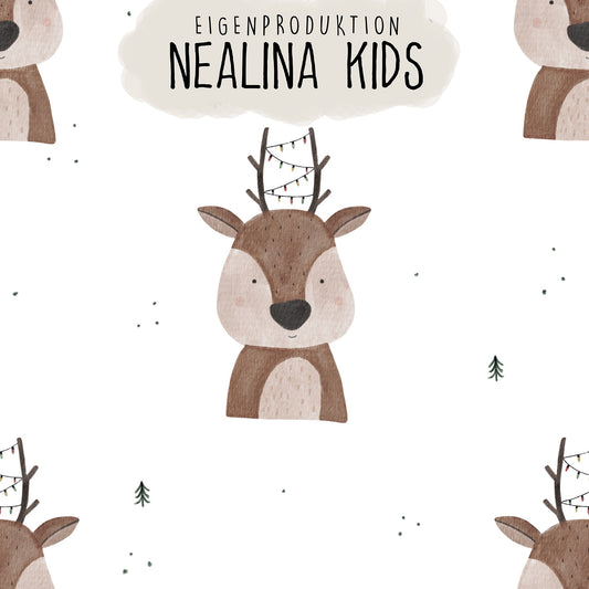 0.5m BIO French Terry Oh Christmas Deer *STOFFÜBERSICHT*