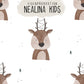 RESTSTÜCK 100cm BIO French Terry Oh Christmas Deer