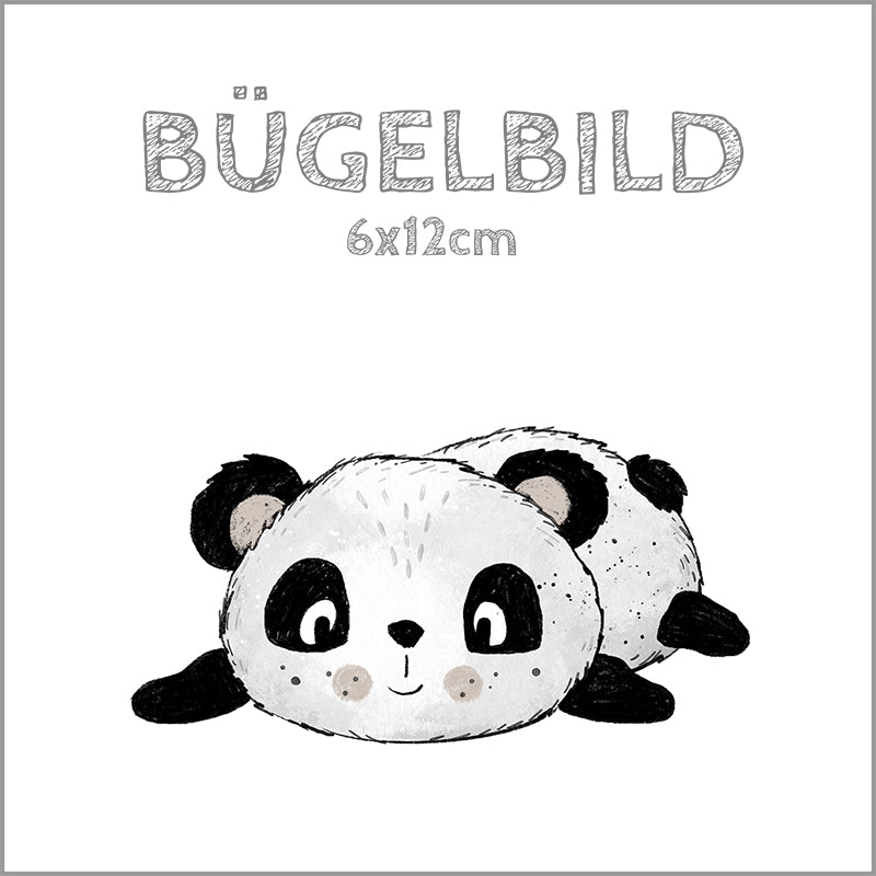 Bügelbild Panda | 6x12cm