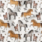 0.5m BIO French Terry Pferde Scratch