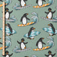 0.5m BIO French Terry Pinguin-Surfing