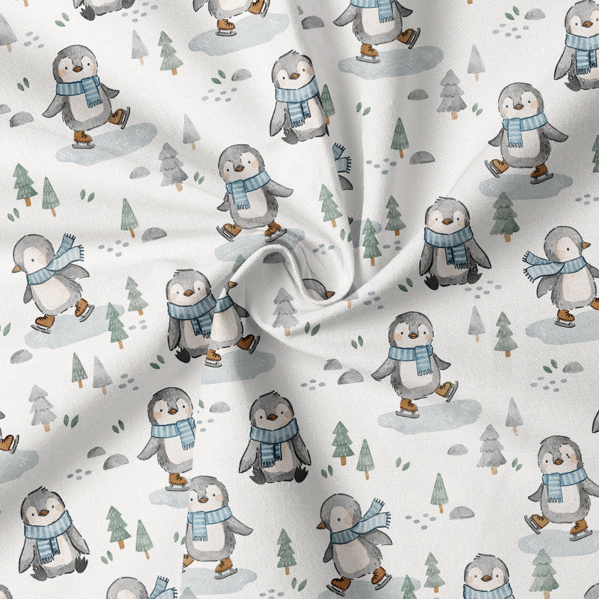 0.5m BIO French Terry Eis-Pinguine