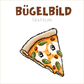 Bügelbild Pizza: Basilikum | 12x11cm