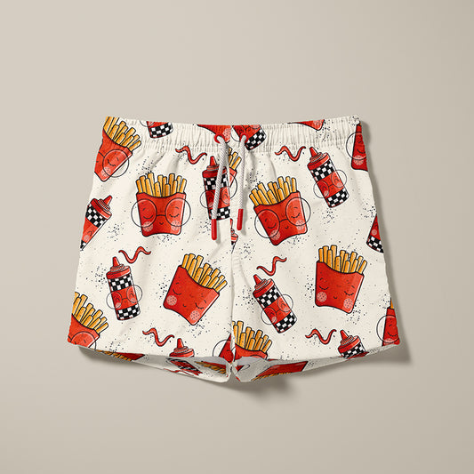 0.5m Bademodestoff Pommes-Team