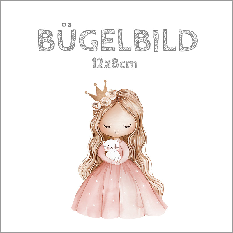 Bügelbild Prinzessin | 12x8cm